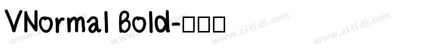 VNormal Bold字体转换